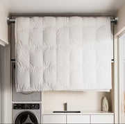 Adjustable Stainless Steel Drying Rack,Telescopic Curtain Rod for Bathroom,No Punch Expandable Pole for Clothes Quilt