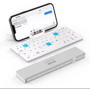 Folding Bluetooth Keyboard with Magnetic Device Stand