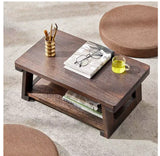 Adjustable Solid Wood Tatami Tea Table - Versatile Folding Japanese House