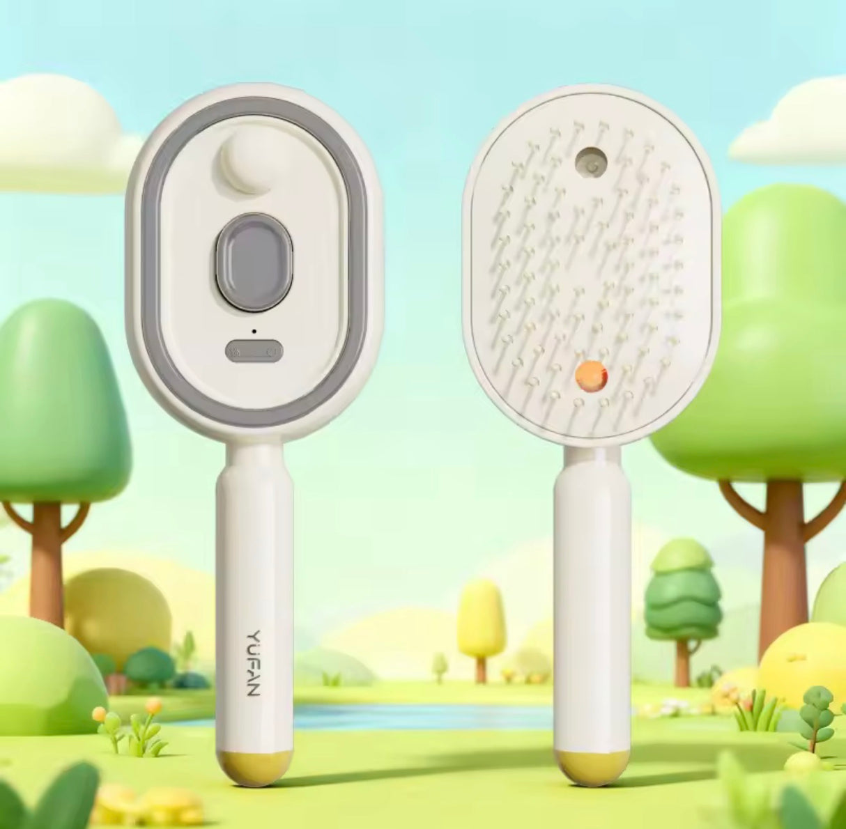 Electric Steam Hair Brush Comb & Mist Function Simultaneously Stronger Ion Technology Less Breakage No Residue for Beautiful Hai
