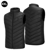 Electric Vest Heated Jacket USB Thermal Warm Heat Pad Winter Body Warmer Unisex
