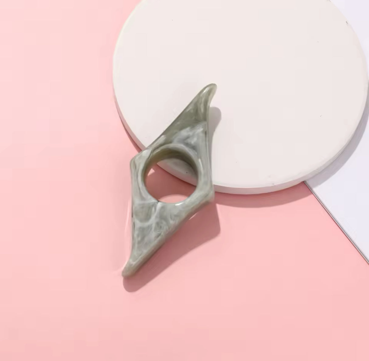 Geometric Acrylic Thumb Book Support Creative Reading Auxiliary Bookmarks Page Holder School Student Supplies Stationery Gifts