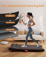 2.5 HP Incline Walking Pad with Handlebar – 150 kg Capacity