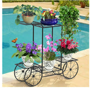 6-Tier Parisian-Style Metal Plant Stand – Black