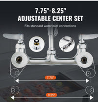 47-Inch Commercial Wall-Mount Pre-Rinse Faucet