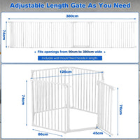6-panel metal dog gate image 2