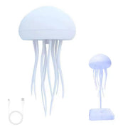 Swimming Sound-activated Jellyfish Lamp Spirit Touch Feet Full Color Gradient Color Can Be Hung Or Stand Ambient Light