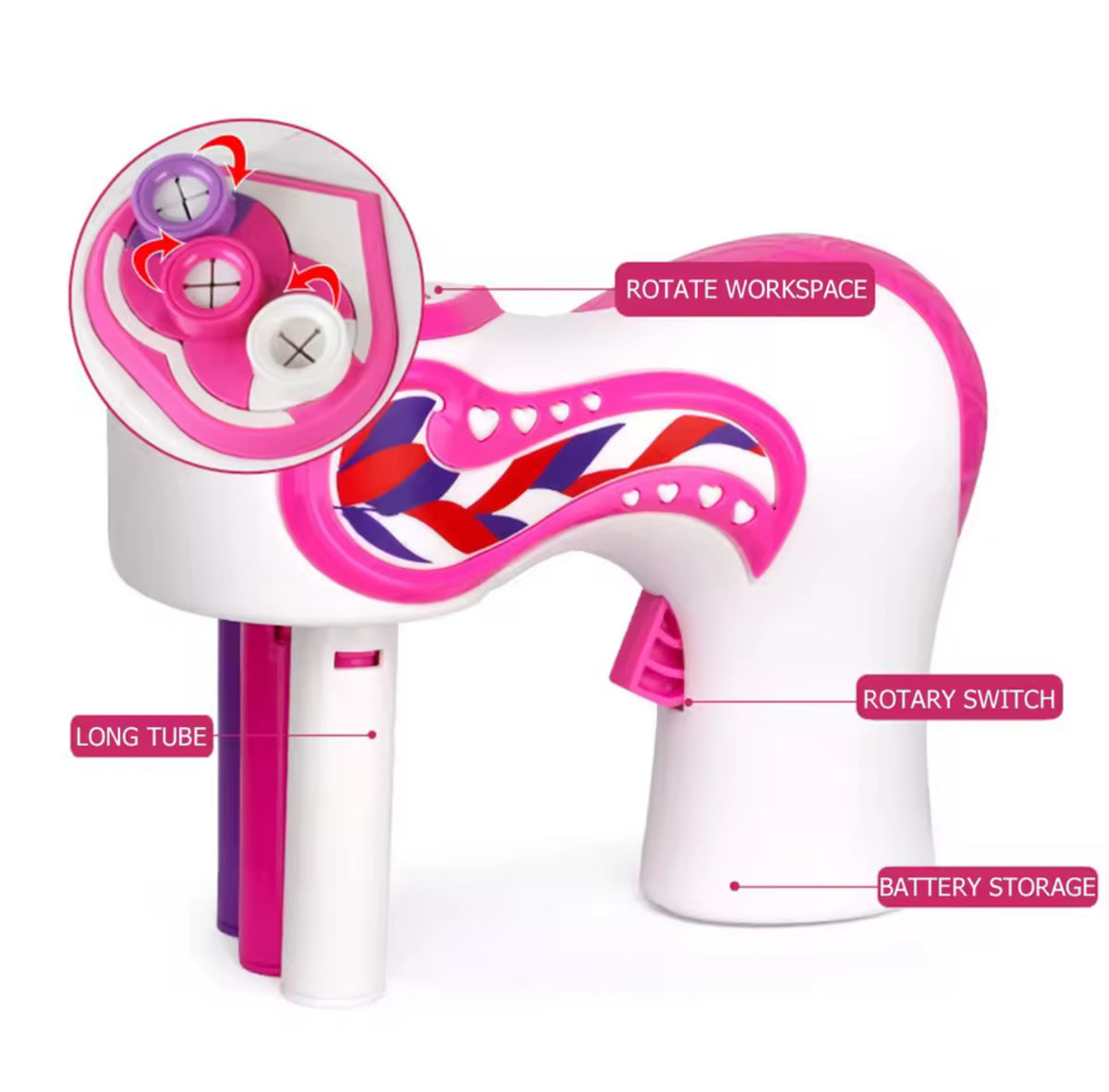 Automatic Hair Braider Kit with Threads, Clips & Bands