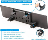 Rear View Mirror, Universal 12 Inch Interior Clip-on Panoramic Rearview Mirror for Car, HD Wide Angle Viewing Mirror to Reduce Blind Spot Effectively, Fits Most Car SUV Trucks – Clear