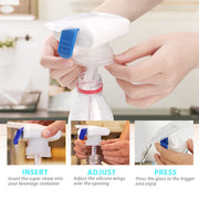 2 Pack Drink Dispenser, Milk Dispenser, Electric Tap, Automatic Drink Dispenser, One-Handed Operation, Can Prevent Milk and Beer From Overflowing, Suitable for Outdoor and Home Kitchens