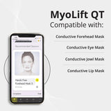 7E Wellness MyoLift QT Microcurrent Facial Device with Smart Current Technology and Smartphone App - Portable Skin Care Tools, Instant Face Lift, Anti Aging, Skin Tightening - Up to 400 Microamps