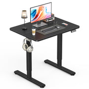 Electric Height-Adjustable Standing Desk with Spliced Top
