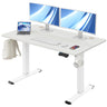 MOUNTUP Electric Standing Desk 120x60cm (48x24) Height Adjustable, Sit Stand Desk with Memory Controller, Ergonomic Stand Up Desk for Home Office with Splice Board, Black