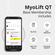 Wellness MyoLift QT Microcurrent Facial Device with Smart Current Technology and Smartphone App - Portable Skin Care Tools, Instant Face Lift, Anti Aging, Skin Tightening - Up to 400 Microamps