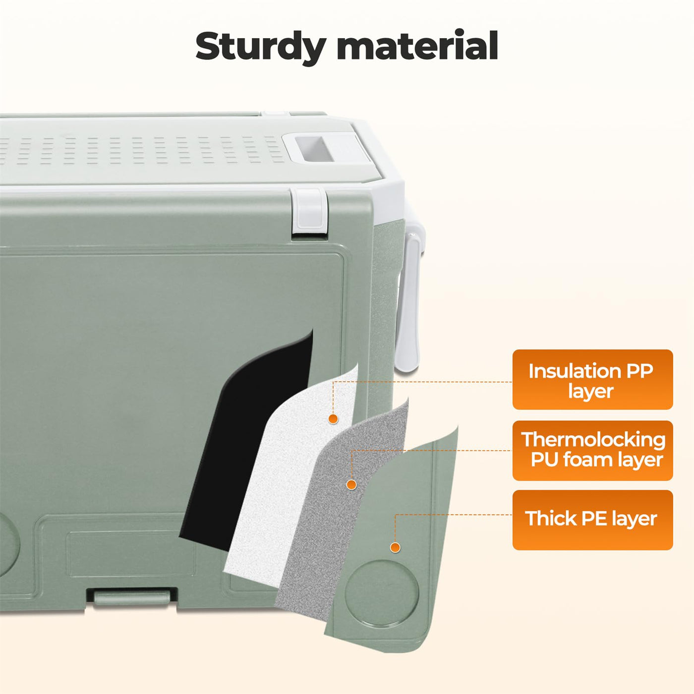 Wheeled Cooler Box with Folding Table & Chairs