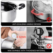28 cm Divided Stainless-Steel Shabu-Shabu Hot Pot – 6 qt