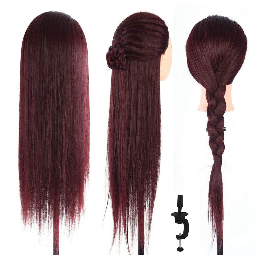 60cm Synthetic-Hair Cosmetology Training Head