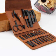 16-Piece Stainless-Steel Manicure & Grooming Set with Case