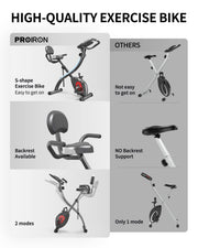 3-in-1 Foldable Magnetic Exercise Bike – 120 kg