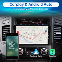 Car Stereo For Mitsubishi Pajero 2006-2016 with 9 inch Touch Screen Android 12.0 2GB+32GB Car Radio Auto Radio with Carplay/Android Auto/Bluetooth/GPS/FM Support Steering Wheel Controls Parking assist