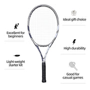 2-Player 27-Inch Tennis Racquet Set with 3 Balls & Bag