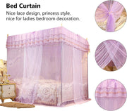 Four-Corner Sheer Mesh Bed Canopy – 150 × 200 × 200cm