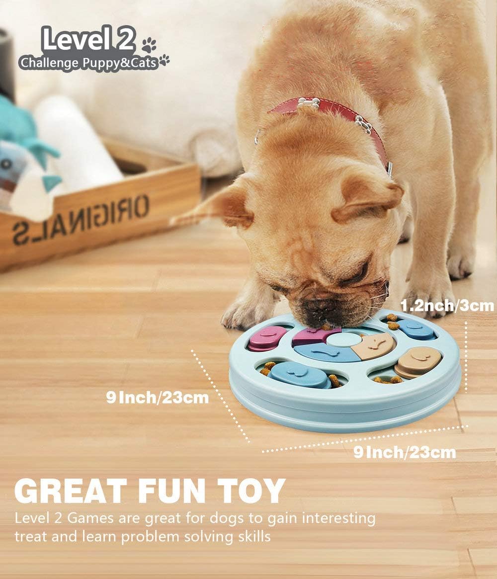 Interactive Sliding Dog Puzzle & Treat Feeder