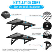 122 × 61 cm Wall-Mounted Garage Storage Shelf