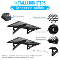 122 × 61 cm Wall-Mounted Garage Storage Shelf