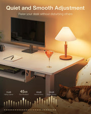 100 × 50 cm Electric Standing Desk with Keyboard Tray & Memory