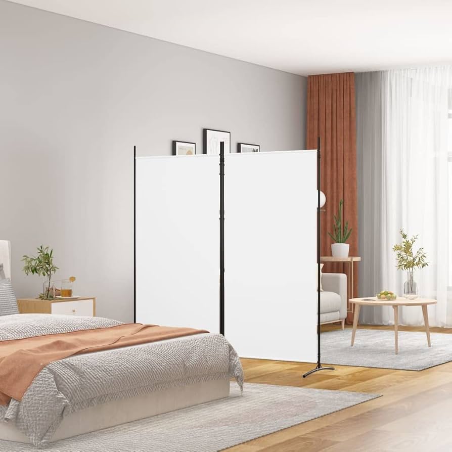 175 × 180 cm 2-Panel Folding Fabric Room Divider – 3 Colours
