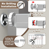 41" Extra Tall Baby Gate for Doorways and Stairs No Drill, Adjustable 29.9-40.9'' Auto Close Dog Gate Indoor, Pressure Mounted Walk Through Swing Wide Pet Gate, Tall Cat Gate with Expansion Kit, White