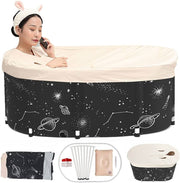 Large Foldable Adult Soaking Tub with Cover – 109 cm