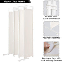 300 × 180 cm 6-Panel Folding Fabric Room Divider – 2 Colours
