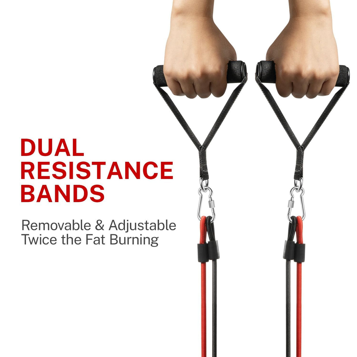 Mini Stepper with Dual Resistance Bands – 136 kg