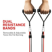 Mini Stepper with Dual Resistance Bands – 136 kg