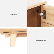180 cm Pine TV Cabinet with Storage Drawer