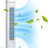 YOPOWER Tower Fan Portable Floor Fan Electric Cooling Fans with 3 Speed, 12H Timer, 70° Oscillating, LED Digital Display for Bedroom Home Office, White