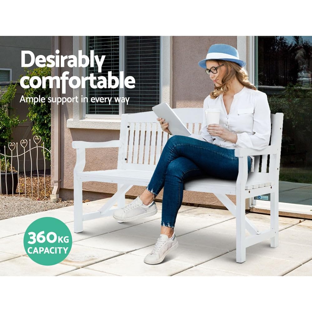 160 cm Water-Repellent Timber Garden Bench