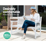 160 cm Water-Repellent Timber Garden Bench