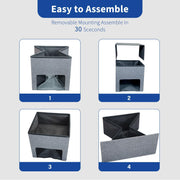 40 cm Folding Storage Ottoman Cube with Drawer