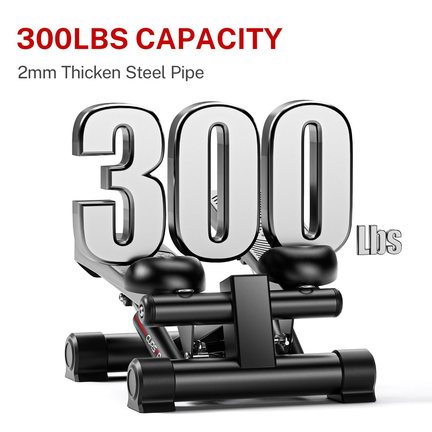 Mini Stepper with Dual Resistance Bands – 136 kg
