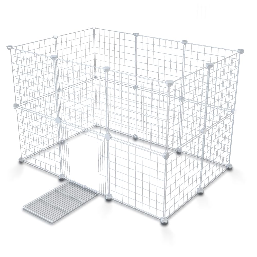 20-Piece Modular Wire Small-Animal Enclosure – 35 cm Panels