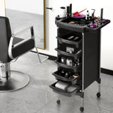 Embellir Salon Trolley Cart Spa Beauty Rolling Tray Hairdressing Storage 6 Tiers