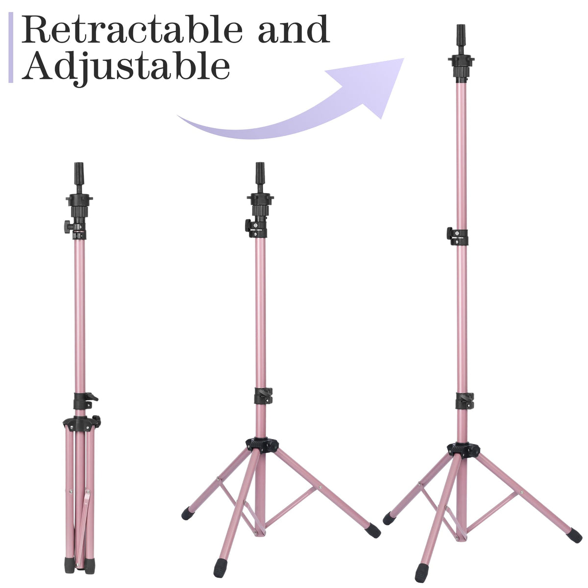 34–57-Inch Pink Wig-Head Tripod Starter Set
