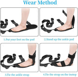 DACUAN Yoga Stretching Strap, Exercise and Leg Lift Straps, Leg and Calf Stretcher Strap with Adjustable loops, Fascia Stretcher For Physical Therapy, Plantar Fasciitis Relief, Pilates, Dance & Gymnastics