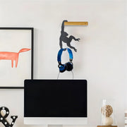 Monkey-Shaped Wooden Hanging Banana Hook