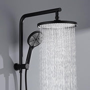10-Inch Round Rain Shower & 3-Mode Handheld Rail Set