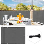 0.9 × 5 m Grey HDPE Balcony & Fence Privacy Screen