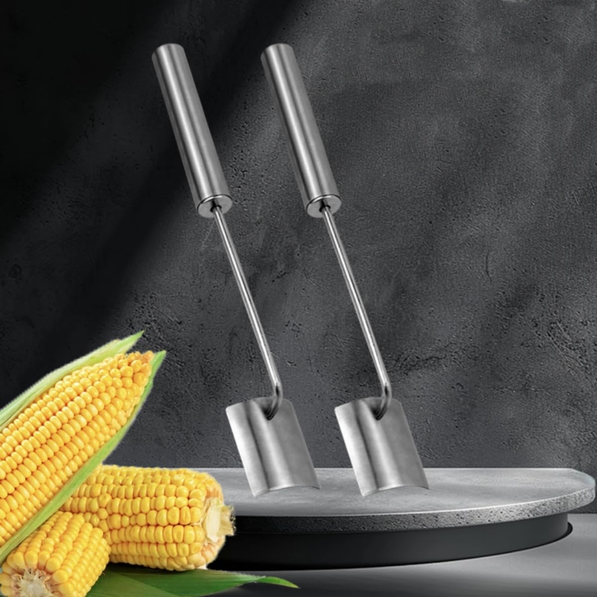 Stainless-Steel Corn Kernel Removers – 2 Pack